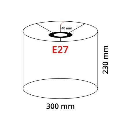 Eglo 32487 - Universal-Lampenschirm TUNJA E27 d 30 cm weiß