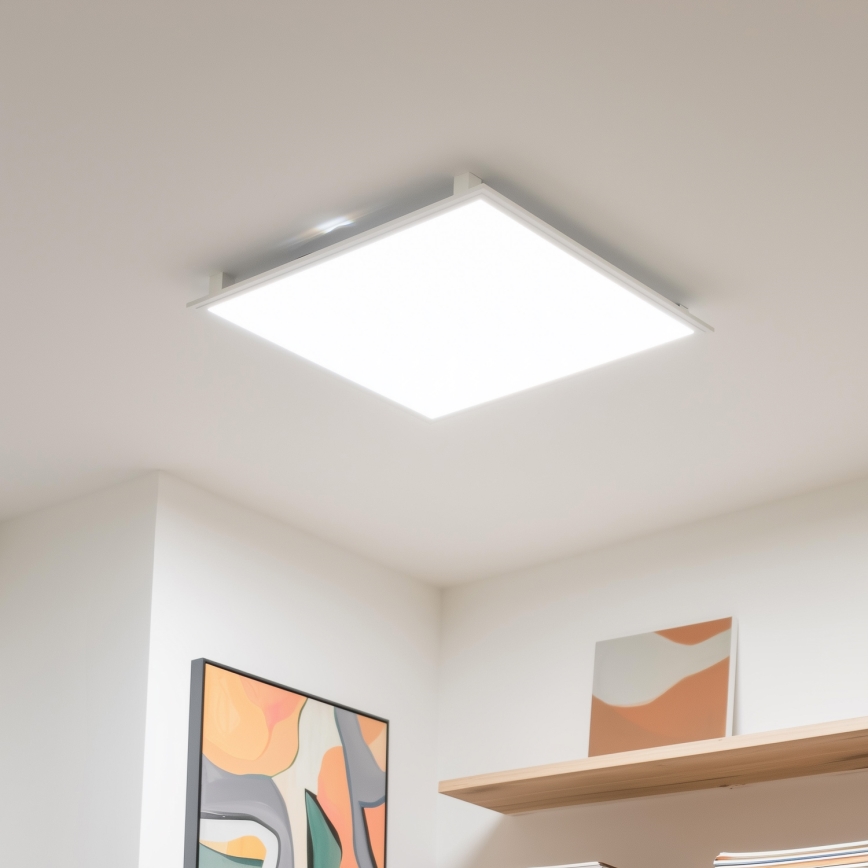 Eglo 32547 - Dimmbares LED-RGBW-Panel – Oberflächenmontage/Einbau 2in1 SALOBRENA-C LED/34W/230V weiß 60x60 cm + Fernbedienung
