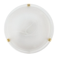 Eglo 32601 - LED-Deckenleuchte SALOME LED/11W/230V Ø 30 cm gold/Alabasterglas