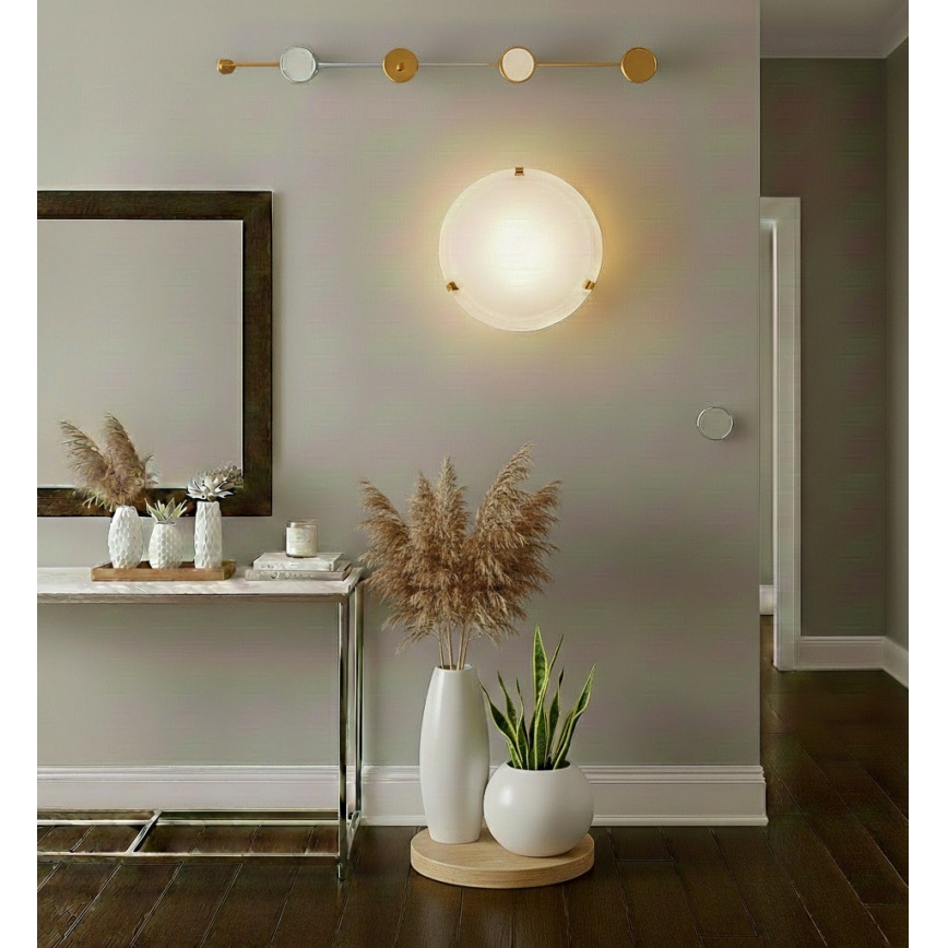 Eglo 32601 - LED-Deckenleuchte SALOME LED/11W/230V Ø 30 cm gold/Alabasterglas