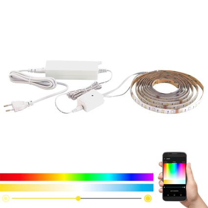Eglo - LED RGB CCT Streifen 5m STRIPE-C LED/16W/230V