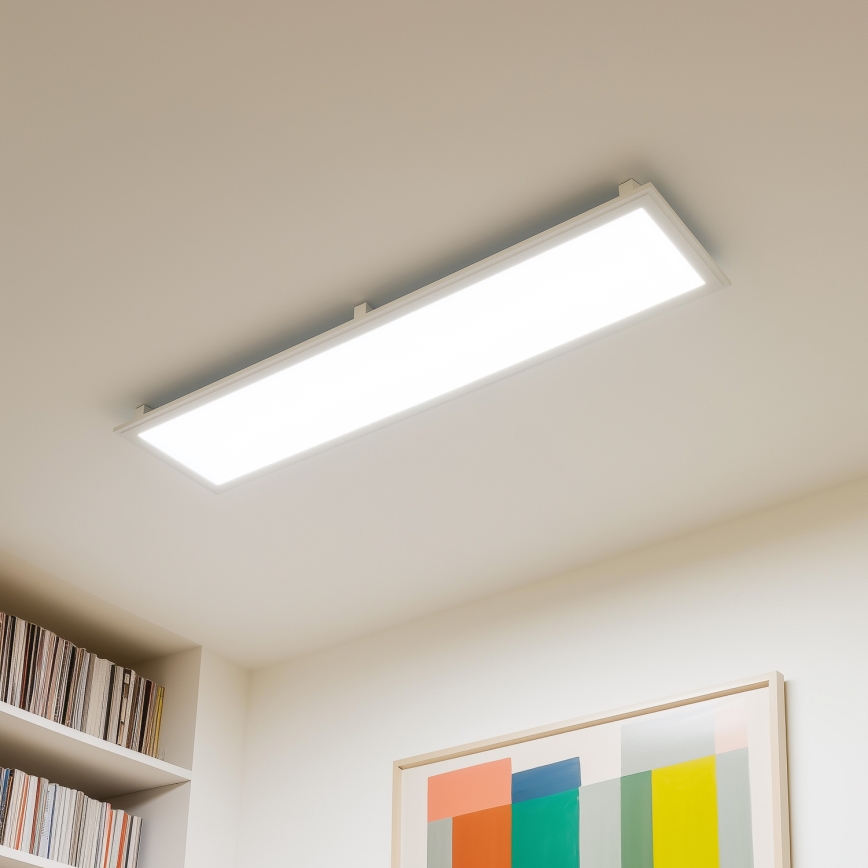 Eglo 32734 - Dimmbares LED-RGBW-Panel – Oberflächenmontage/Einbau 2in1 SALOBRENA-C LED/34W/230V weiß + Fernbedienung