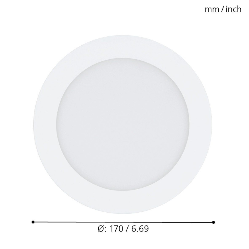 Eglo - LED RGB Einbauleuchte FUEVA-C LED/10,5W/230V weiss