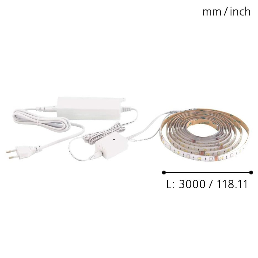 Eglo - LED RGB Streifen 3m STRIPE-C LED-RGB/11,4W/230V