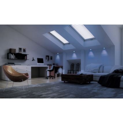 Eglo - RGB-dimmbare LED-Einbauleuchte FUEVA-C LED/10,5W/230V Ø 17 cm