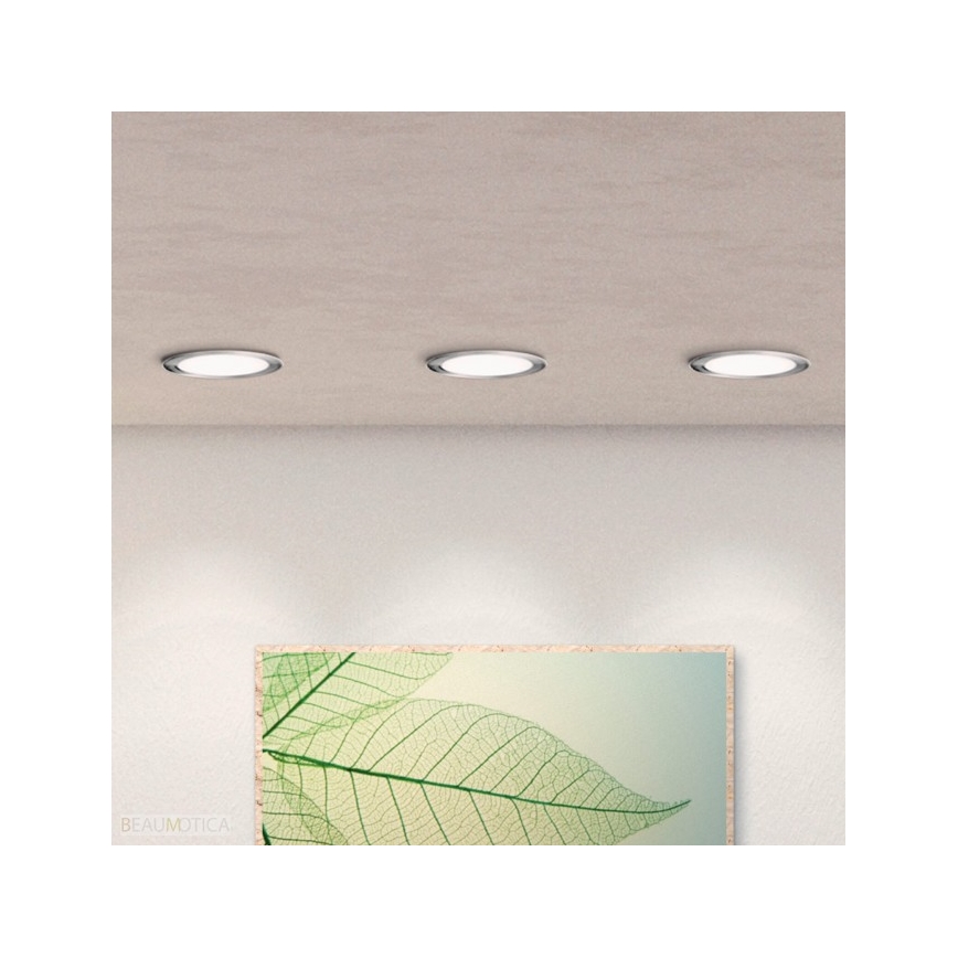 Eglo - LED RGB Einbauleuchte FUEVA-C LED/10,5W/230V Chrom matt