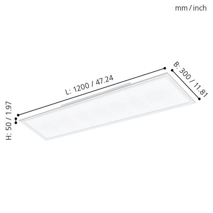 Eglo - LED-Aufbaupanel SALOBRENA LED/33W/230V