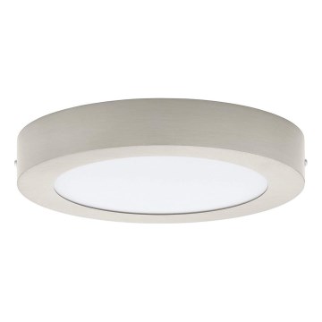 Eglo 32817 - dimmbare LED-Deckenleuchte FUEVA LED/21W/230V 3000-6500K Ø 30 cm mattchrom + Fernbedienung