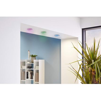 Eglo - 3er-Set RGB-dimmbare Einbauleuchten FUEVA-C 1x LED/3W/230V Ø 8,5 cm
