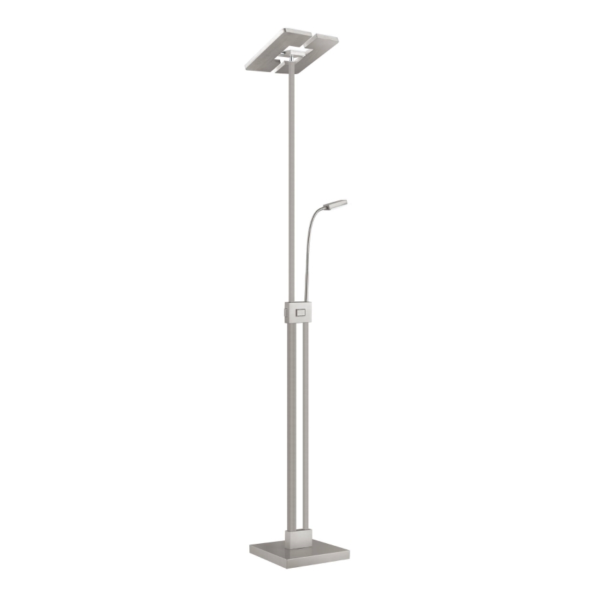 Eglo 33182 - Dimmbare LED-Stehleuchte SOLANO 1xLED/26W/230V +1xLED/3,2W 3000K matt Chrom
