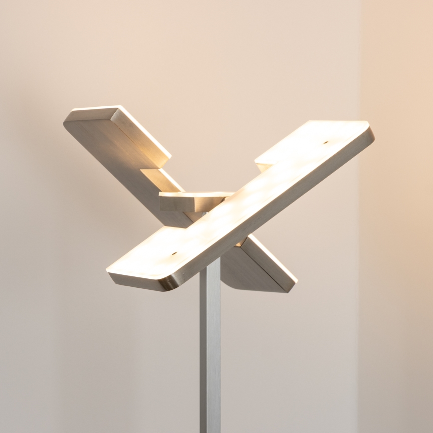Eglo 33182 - Dimmbare LED-Stehleuchte SOLANO 1xLED/26W/230V +1xLED/3,2W 3000K matt Chrom