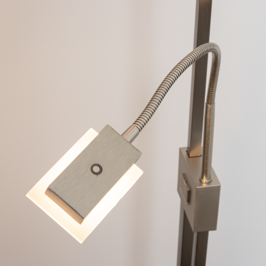 Eglo 33182 - Dimmbare LED-Stehleuchte SOLANO 1xLED/26W/230V +1xLED/3,2W 3000K matt Chrom