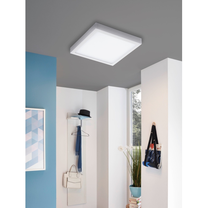 Eglo 33209 - LED RGBW dimmbare Deckenleuchte FUEVA-C LED/21W/230V 2700-6500K 30x30 cm weiß