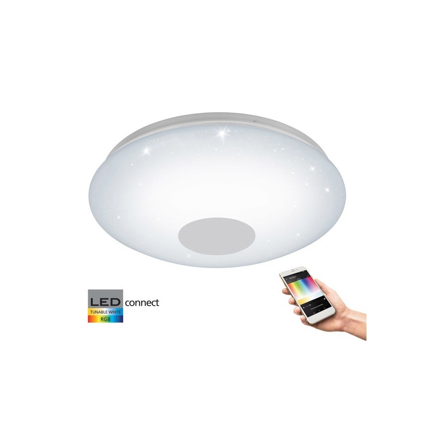 Eglo 33218 - LED RGBW dimmbare Deckenleuchte VOLTAGO-C LED/17W/230V 2700-6500K Ø 38 cm