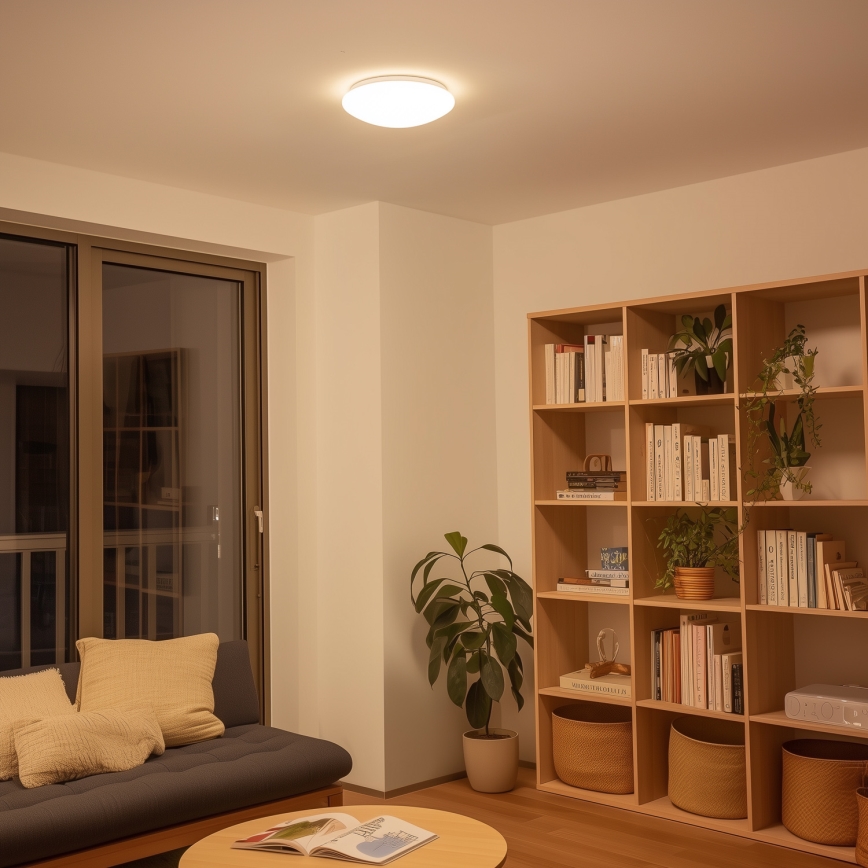 Eglo 33219 - LED RGBW-dimmbare Deckenleuchte GIRON-C LED/17W/230V Ø 30 cm weiß