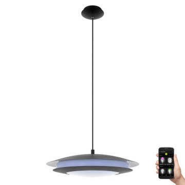 Eglo 33226 - Dimmbare LED-RGBW-Hängeleuchte an Schnur MONEVA-C LED/27W/230V