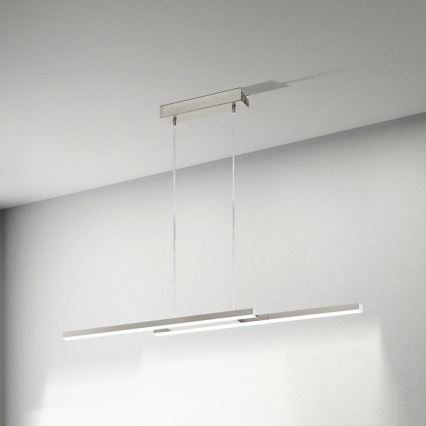 Eglo 33232 - RGBW-LED dimmbare Pendelleuchte an Kabel FRAIOLI-C LED/34W/230V mattchrom