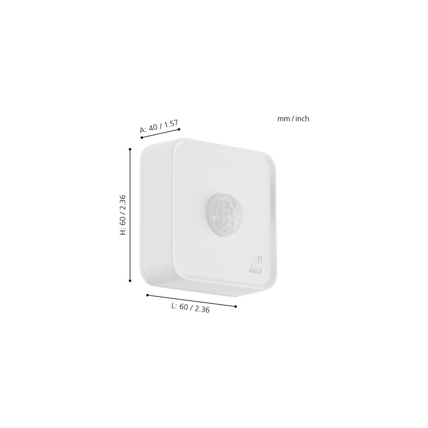 Eglo 33236 - Outdoor-Bewegungssensor CONNECT SENSOR 3xAA 12 m weiß IP44