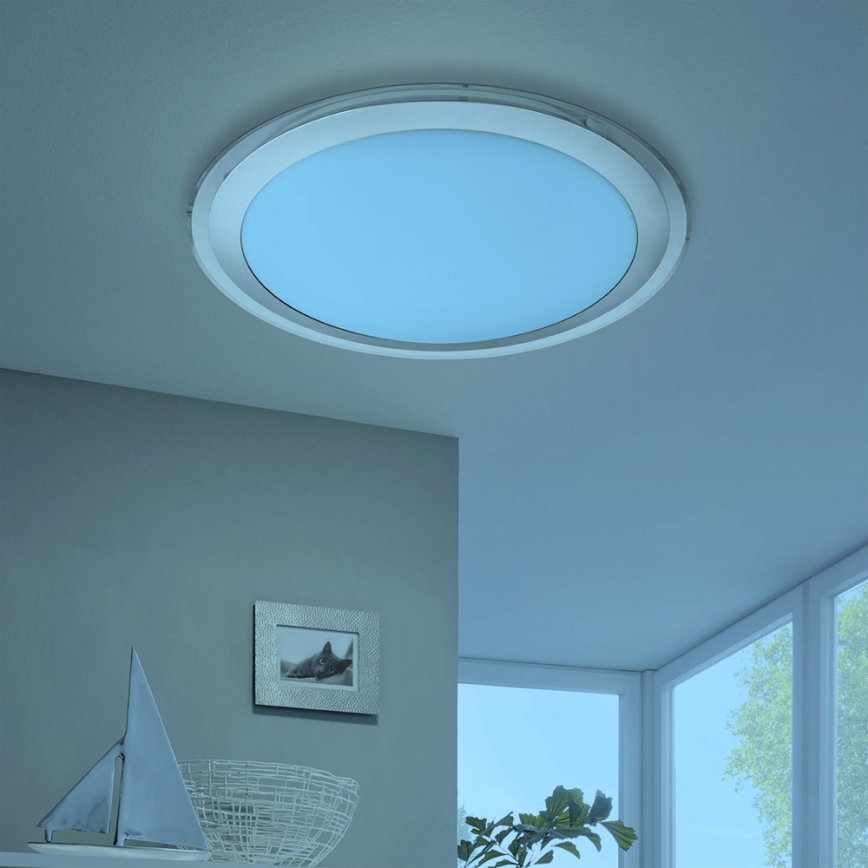 Eglo 33255 - dimmbare LED-RGBW-Deckenleuchte COMPETA-C LED/17W/230V 2700-6500K Ø 43 cm