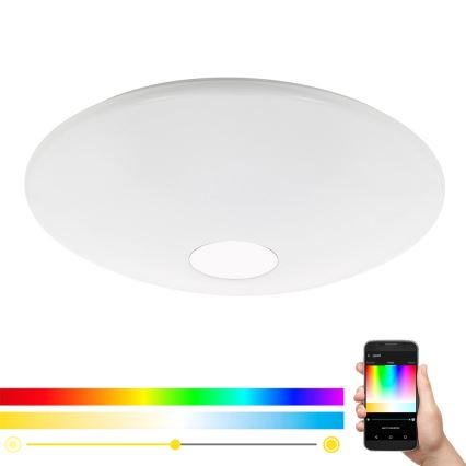 Eglo 33271 - LED RGBW dimmbare Deckenleuchte TOTARI-C LED/34W/230V Ø 60 cm + Fernbedienung