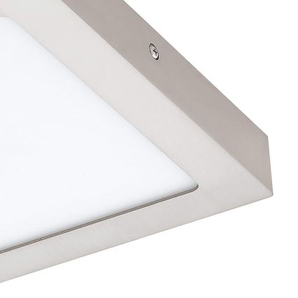 Eglo 33319 - LED RGBW dimmbare Deckenleuchte FUEVA-C LED/15,6W/230V 2700-6500K 22,5x22,5 cm mattchrom