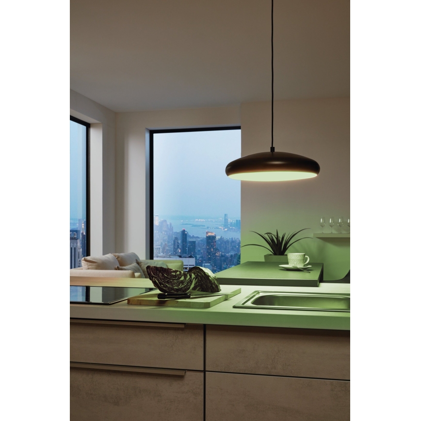Eglo 33328 - Dimmbare LED-RGBW-Hängeleuchte RIODEVA-C LED/27W/230V 2700-6500K schwarz