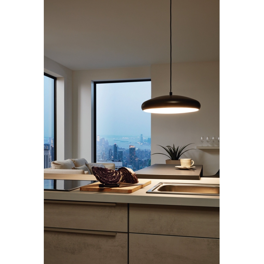 Eglo 33328 - Dimmbare LED-RGBW-Hängeleuchte RIODEVA-C LED/27W/230V 2700-6500K schwarz