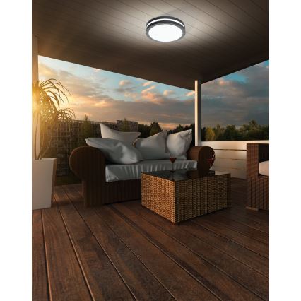 Eglo 33571 - LED-dimmbare Badezimmer-Deckenleuchte LOCANA-C LED/14W/230V IP44 anthrazit