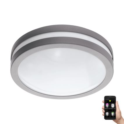 Eglo 33572 - LED-dimmbare Badezimmer-Deckenleuchte LOCANA-C LED/14W/230V IP44 silber