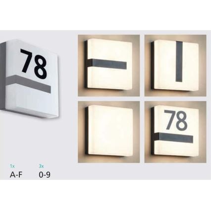 Eglo 33574 - LED Dimmbares Außenwandleuchte TORAZZA-C LED/14W/230V IP44