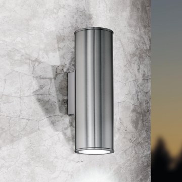 Eglo 33582 - LED RGBW dimmbare Außenwandleuchte RIGA 2xGU10/5W/230V IP44