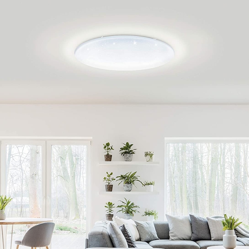 Eglo 33669 - Dimmbare LED-RGBW-Deckenleuchte TOTARI-C LED/43W/230V 2700-6500K weiß + Fernbedienung