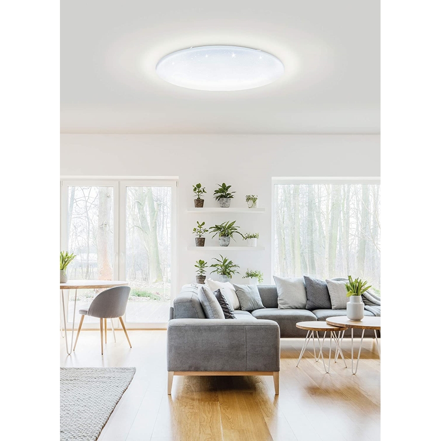 Eglo 33669 - Dimmbare LED-RGBW-Deckenleuchte TOTARI-C LED/43W/230V 2700-6500K weiß + Fernbedienung