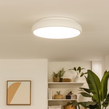 Eglo 33764 - LED RGBW dimmbare Deckenleuchte RIODEVA-C 1xLED/27W/230V 2700-6500K Ø 44,5 cm weiß
