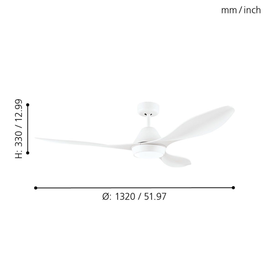 Eglo - LED-Deckenventilator LED/18W/230V + Fernbedienung
