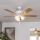 Eglo 35076 - Deckenventilator LAS PALMAS 3xE27/40W/230V braun