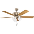 Eglo 35077 - Deckenventilator LAS PALMAS 3xE27/40W/230V mattchrom/braun