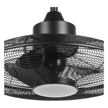 Eglo - LED-Deckenventilator LED/15W/230V Ø 53 cm schwarz + Fernbedienung