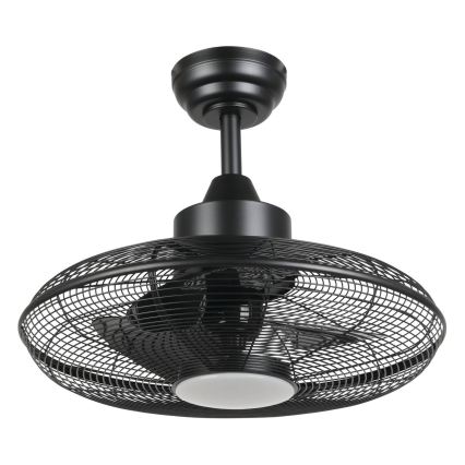 Eglo - LED-Deckenventilator LED/15W/230V 3000/4000/5000K Durchmesser 53 cm schwarz + Fernbedienung