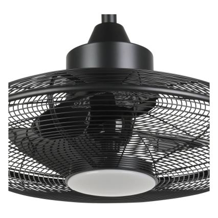 Eglo - LED-Deckenventilator LED/15W/230V 3000/4000/5000K Durchmesser 53 cm schwarz + Fernbedienung