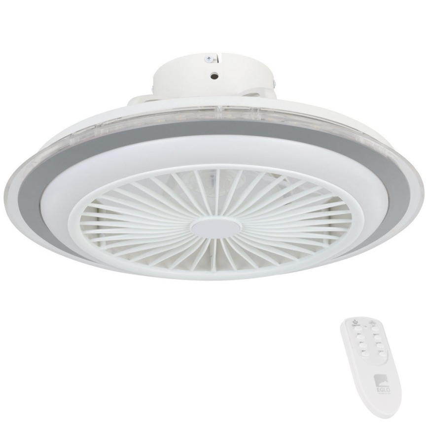 Eglo - Dimmbarer LED-Deckenventilator LED/25,5W/230V weiß/grau 2700-6500K + Fernbedienung