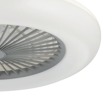 Eglo - Dimmbarer LED-Deckenventilator 3x LED/12,6 W/230 V 2700–6500 K Ø 55 cm grau + Fernbedienung