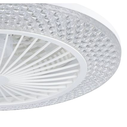 Eglo - Dimmbarer LED-Deckenventilator 3x LED/12,6 W/230 V 2700–6500 K Ø 55 cm weiß + Fernbedienung