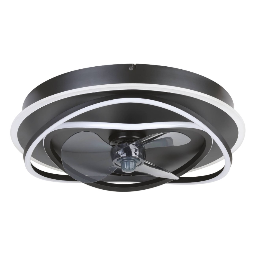 Eglo - LED-dimmbarer Deckenventilator 4xLED/9W/230V 2700-6500K Ø50 cm schwarz + Fernbedienung