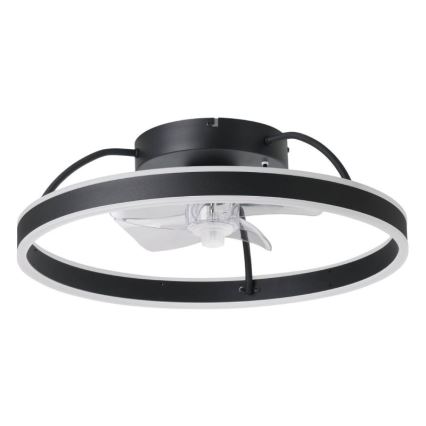 Eglo - LED RGBW dimmbarer Deckenventilator LED/36W/230V 3000-6500K Ø 50 cm schwarz + Fernbedienung