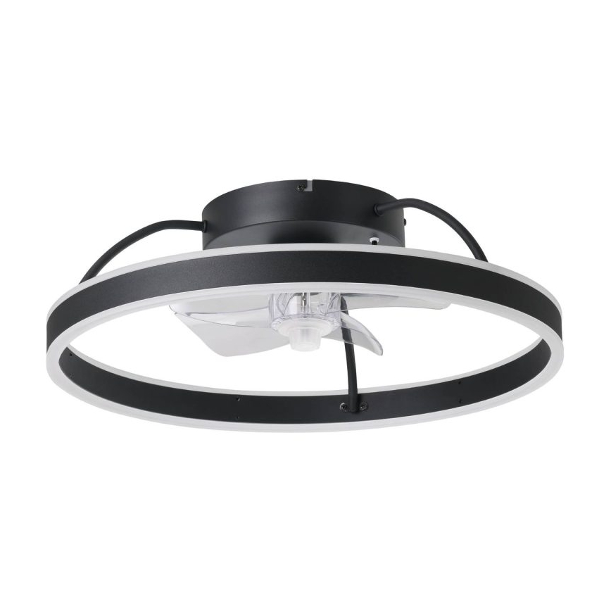 Eglo - LED RGBW dimmbarer Deckenventilator LED/36W/230V 3000-6500K Ø 50 cm schwarz + Fernbedienung