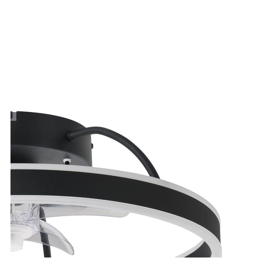 Eglo - LED RGBW dimmbarer Deckenventilator LED/36W/230V 3000-6500K Ø 50 cm schwarz + Fernbedienung