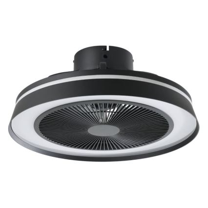 Eglo - LED RGBW dimmbarer Deckenventilator 3xLED/8,5W/230V+LED/6W 2700-6500K Ø 48 cm schwarz + Fernbedienung