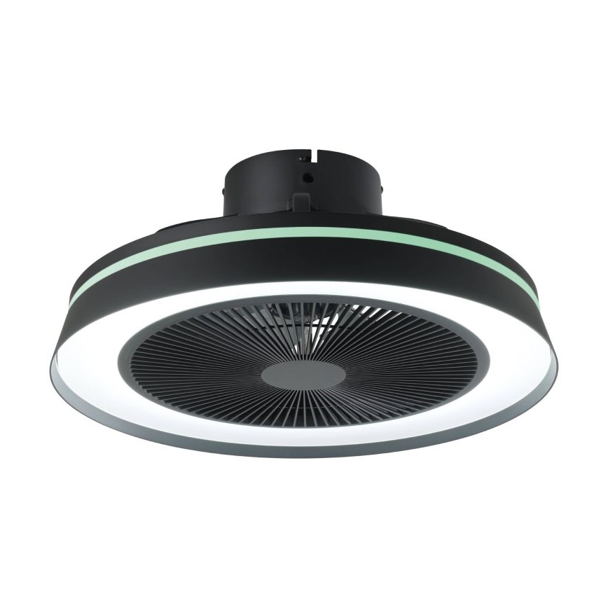 Eglo - LED RGBW dimmbarer Deckenventilator 3xLED/8,5W/230V+LED/6W 2700-6500K Ø 48 cm schwarz + Fernbedienung