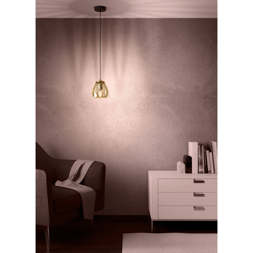 Eglo - Hängeleuchte 1xE27/40W/230V golden